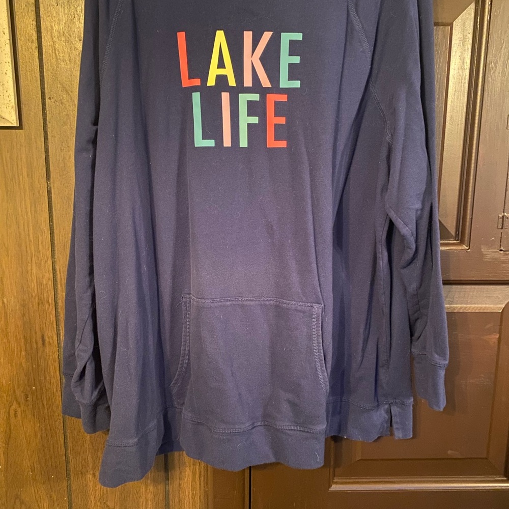 Belle by Kim Gravel Navy 'Lake Life' Sweatshirt